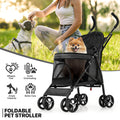 Folding Dog Stroller Portable Pet Travel Carrier