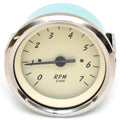 Tachometer Gauge VeeThree 7000RPM Beige Silver by VeeThree