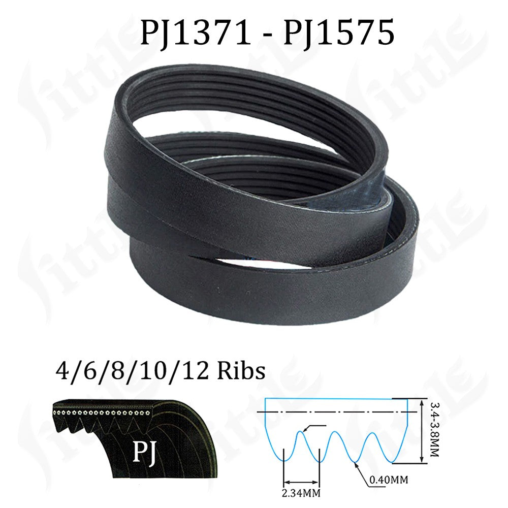 Rubber Multi-Groove Belt Wedge 4-12 Ribs