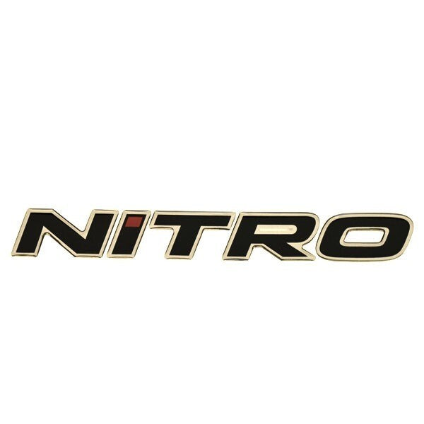 Nitro Boat Raised Decal 136395 | 9 x 1 1/8 Inch Black Pewter RedOpens 