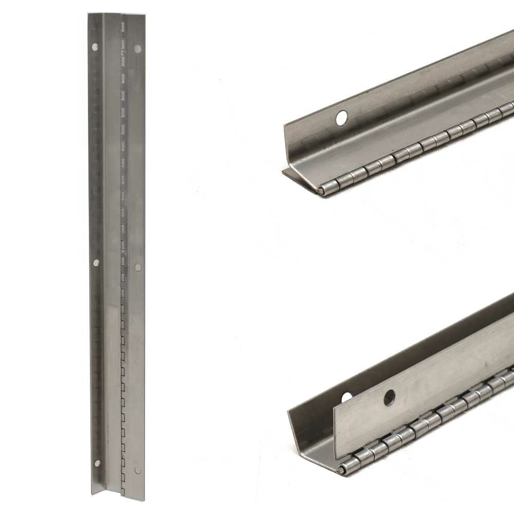 Jet Boat Offset Piano Hinge 400135 | 20 Ga. Stainless Steel 15 x 1 3/4