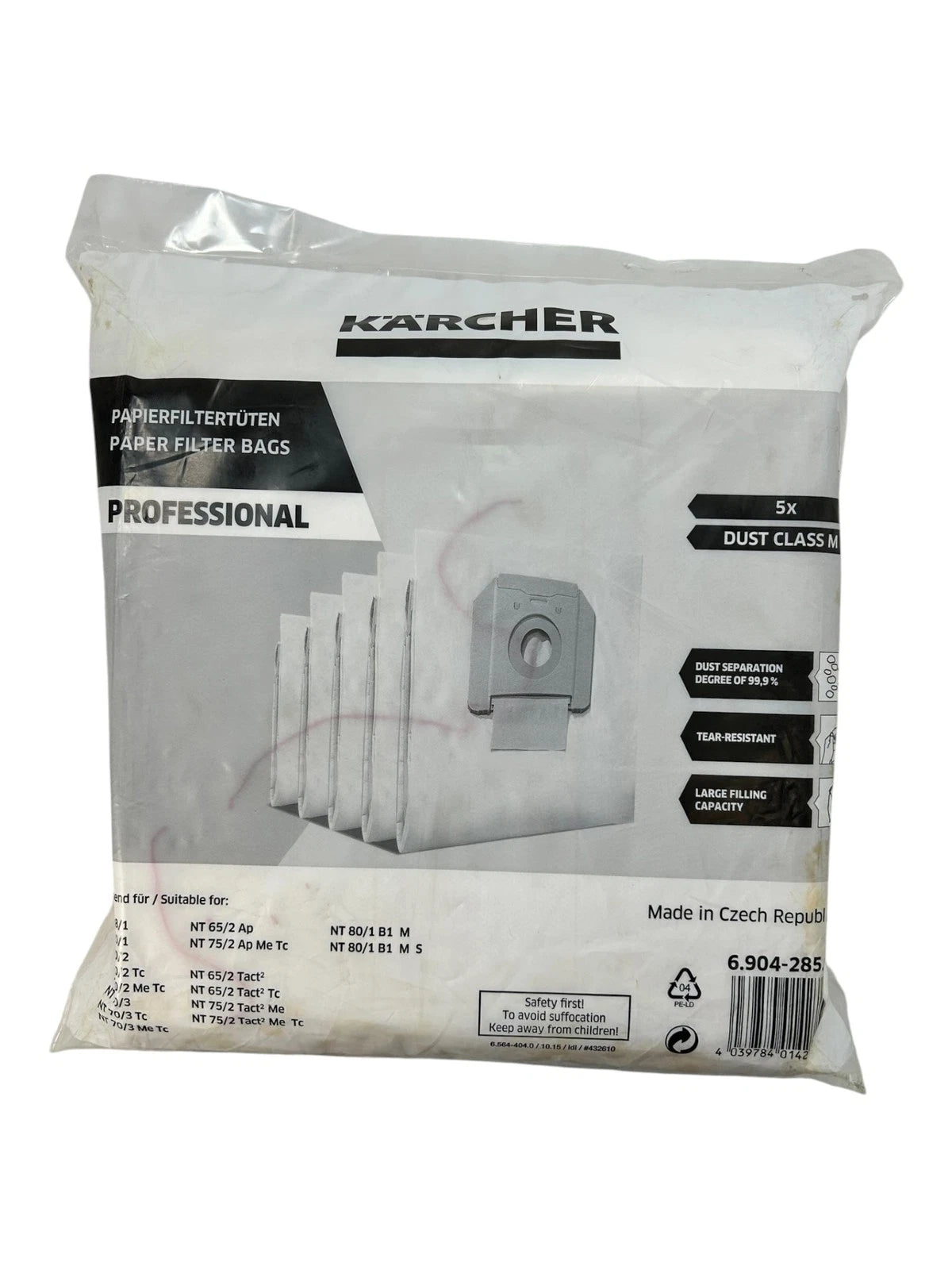 Karcher 6.904-285.0, Professional Class M Dust Filter Bags