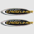 Decal Crestliner Boat Grey Team Crestliner by Crestliner