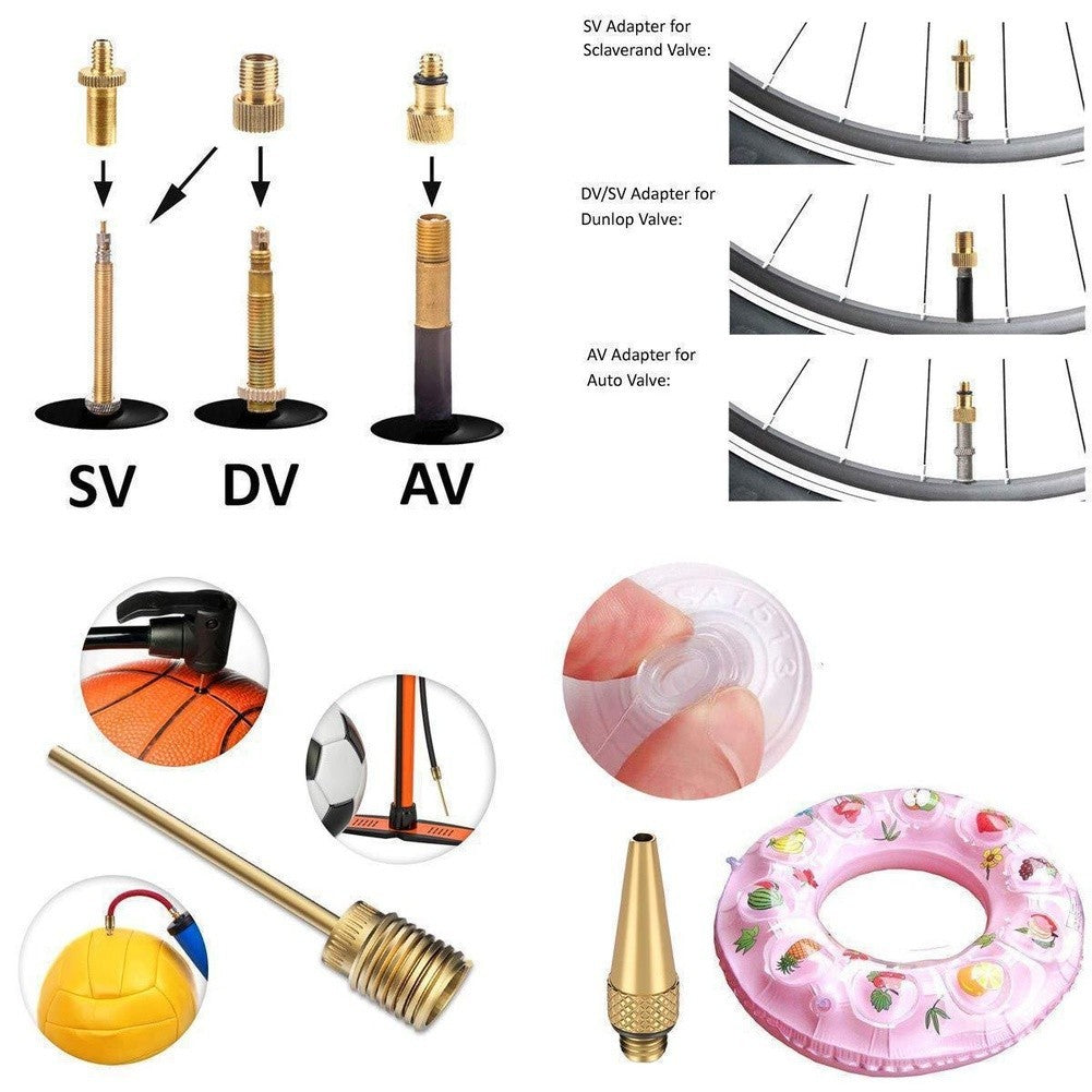 Screw-on Adapters Bike Pump Converter