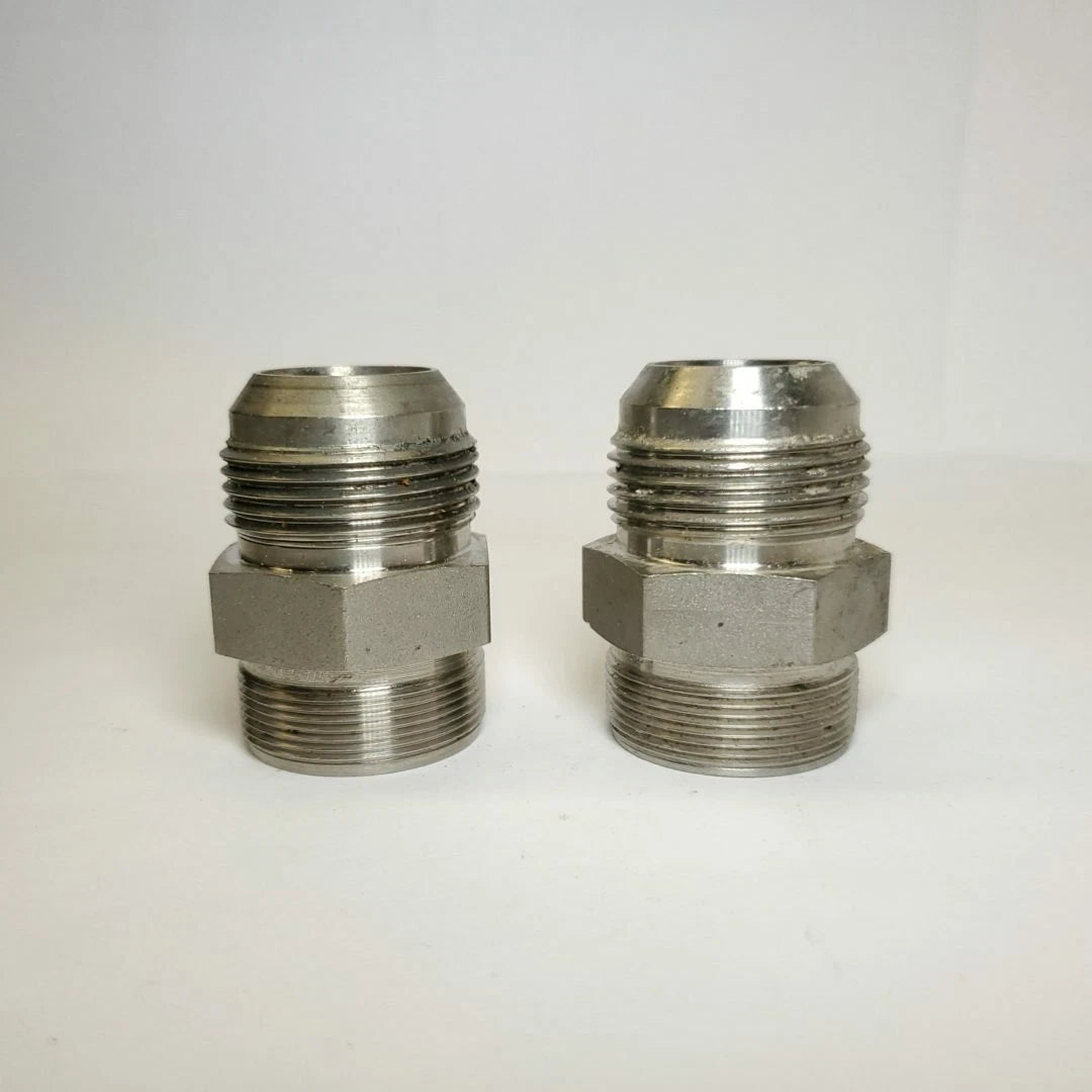 1" Male Jic X Male Precision Npt 316 Stainless Steel Hydraulic