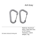 D-shaped Carabiner Lock Metal Buckle