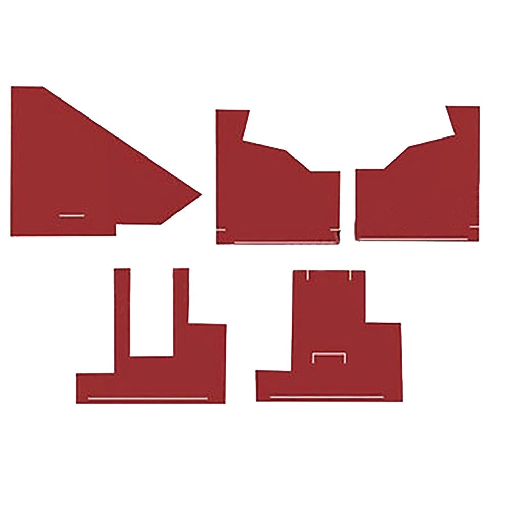 Cw2851 Cab Kit, Red Vinyl Fits White