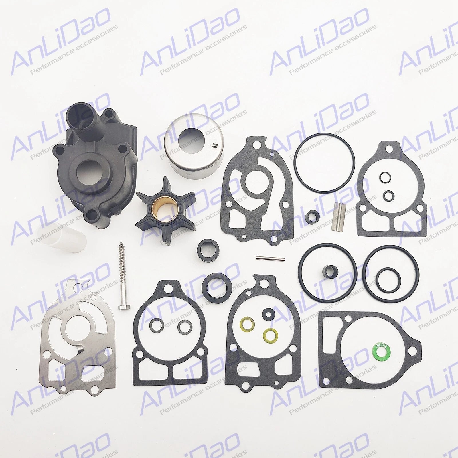 Fit Mercruiser Mercury 150 175hp 200hp Water Pump Impeller Repair Kit