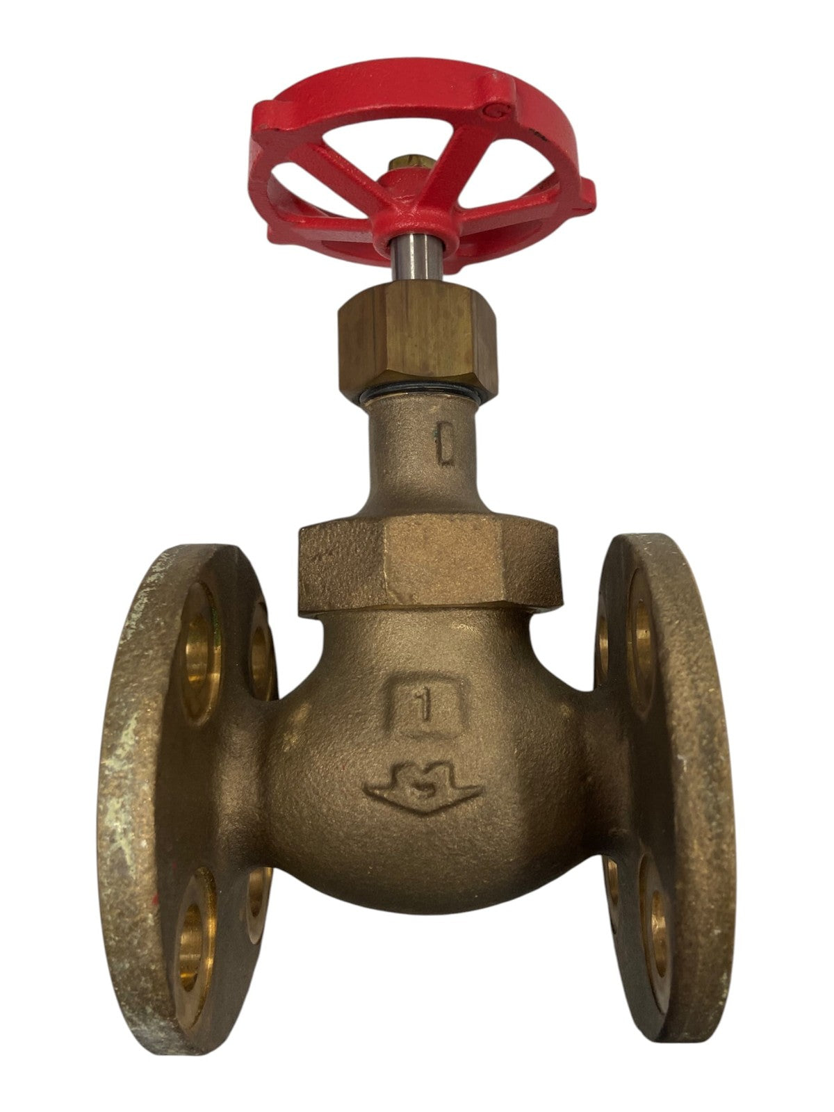 Milwaukee Valve 1" Flanged Globe Valve 150-wsp, Bronze, New Oem