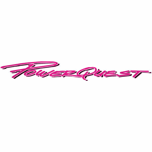 PowerQuest Boat Decal Hot Pink Charcoal Logo by PowerQuest