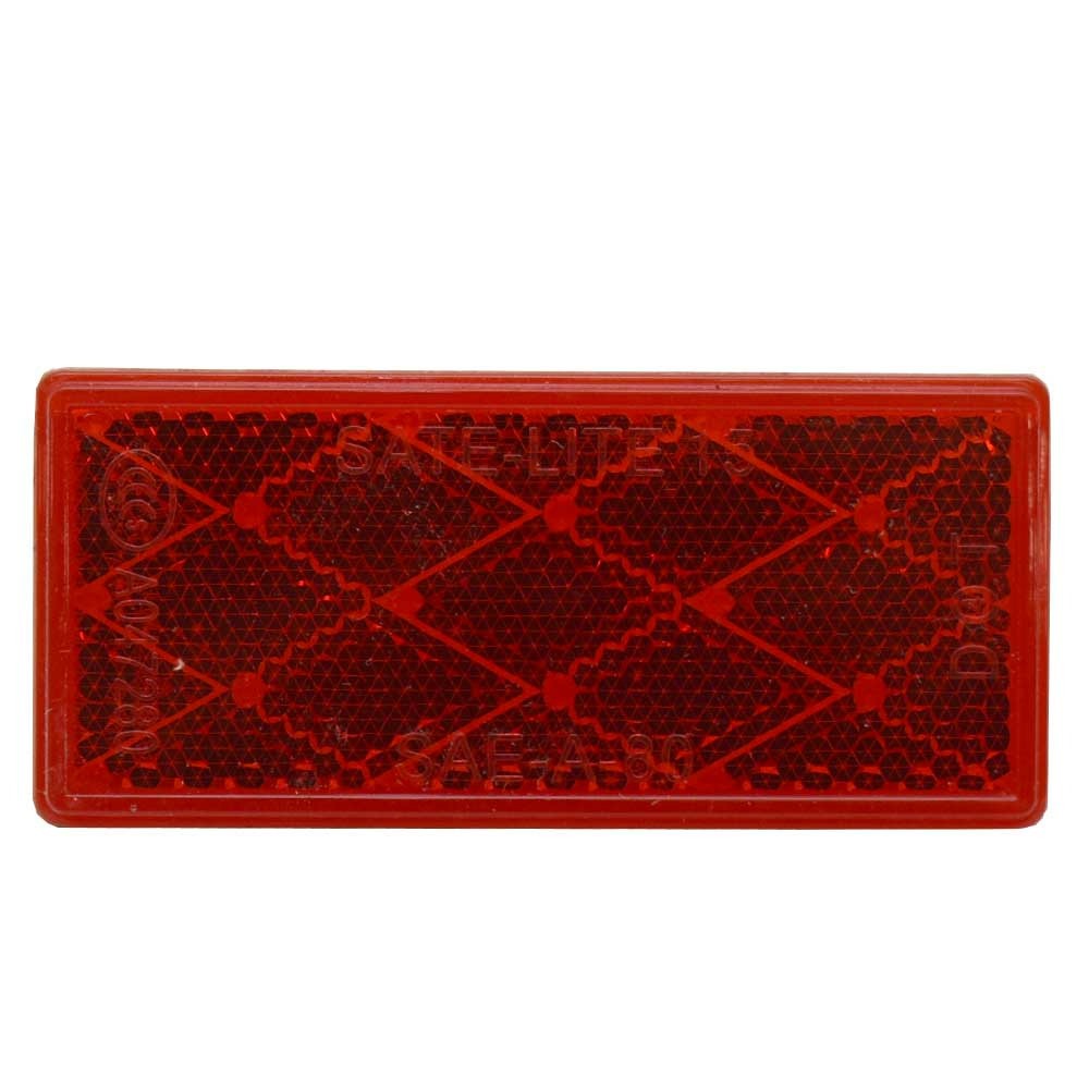Sate-Lite Reflector 63001 | 3 1/4 x 1 1/2 Inch Red PlasticOpens in a n