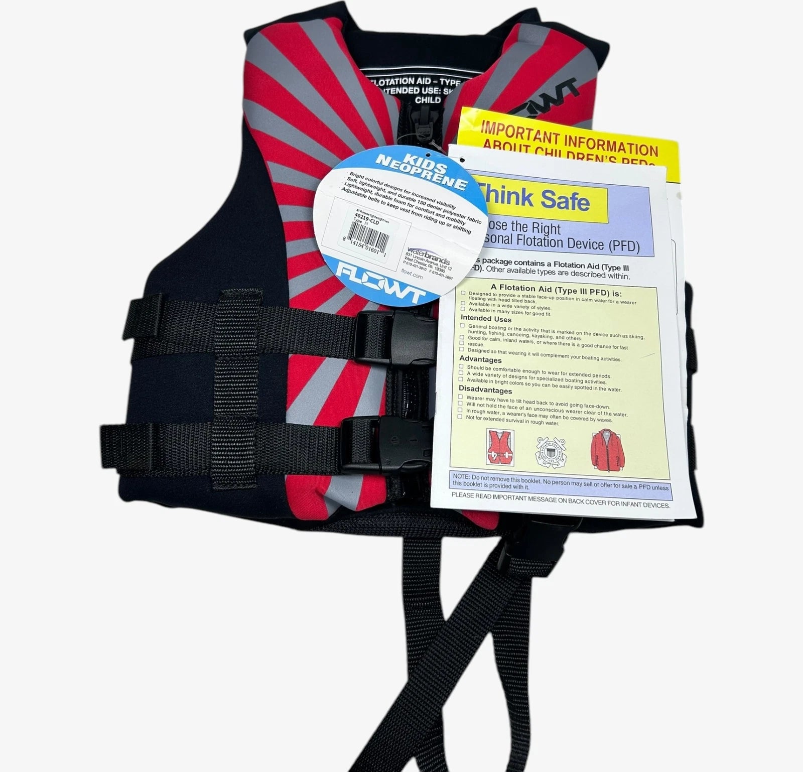 Flowt 40219-cld, Type Iii Ski Vest Flotation Aid - Child Size 30 - 50