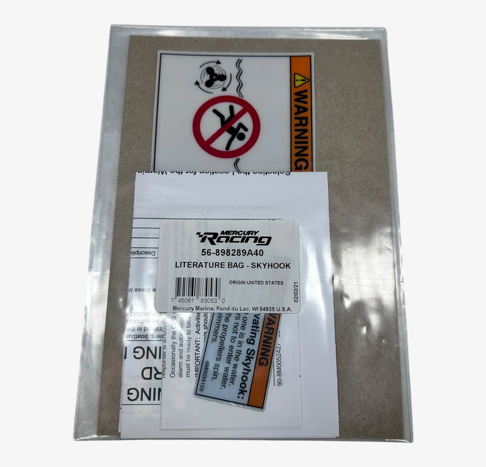 Mercury Racing 56-898289a40, Sky Hook Literature | Hook & Hull Co