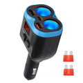 Dual Usb Car Charger Power Adapter Auto Lcd Fast Charger Cigarette