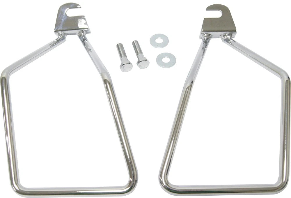 Harddrive Saddlebag Supports Chrome Single Bolt Fits Harley Fxst