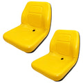 2 Yellow Seats Fits John Deere 3203 1023e 3032e 3038e Compact Tractors