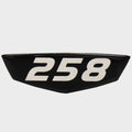 Cruisers Boat Raised Decal 258 Black 2 5/8 x 7/8 Inch by Cruisers