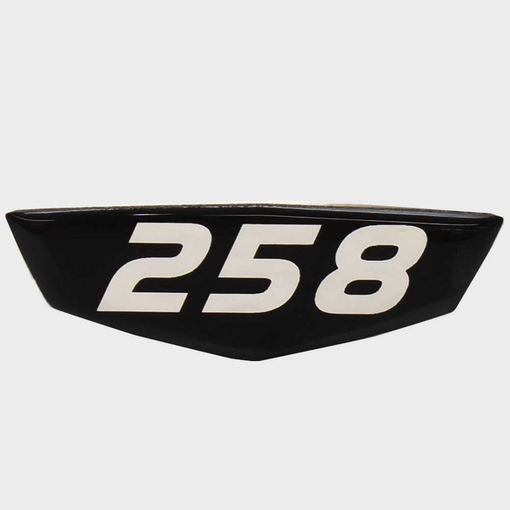 Cruisers Boat Raised Decal 258 Black 2 5/8 x 7/8 Inch by Cruisers