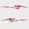 Palm Beach Boat Graphic Decals Red Silver Stickers by Palm Beach