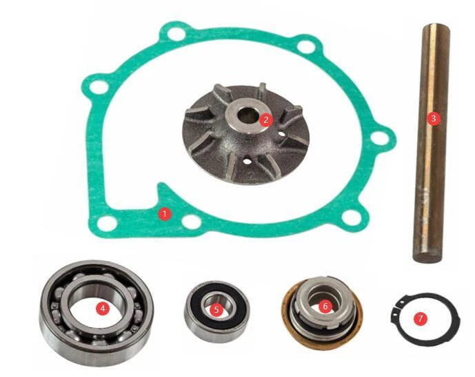 Circulation Pump Rebuild Kit for Volvo Penta AD41/AQADA40/AQAD41/D41