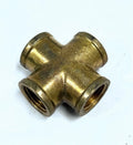 Fasparts Fp102-d, 1/2" Npt Female/fpt X 4 Way Cross, Brass