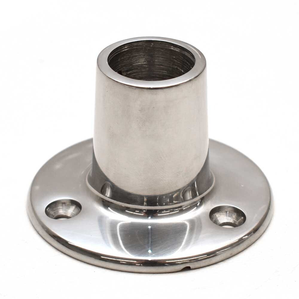 Parker Boat Round Base 7/8 Inch Silver Stainless Steel by Parker