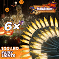 6 Pack 100 LED Plug-In String Fairy Lights