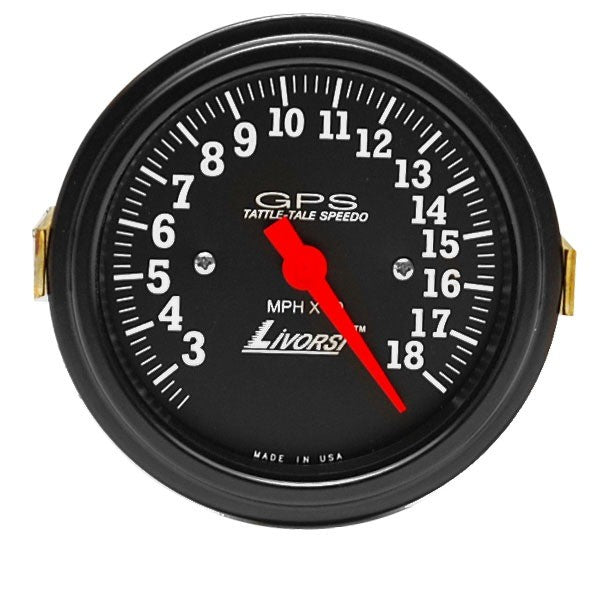 Livorsi Boat Speedometer Tattle Tale Black by Livorsi