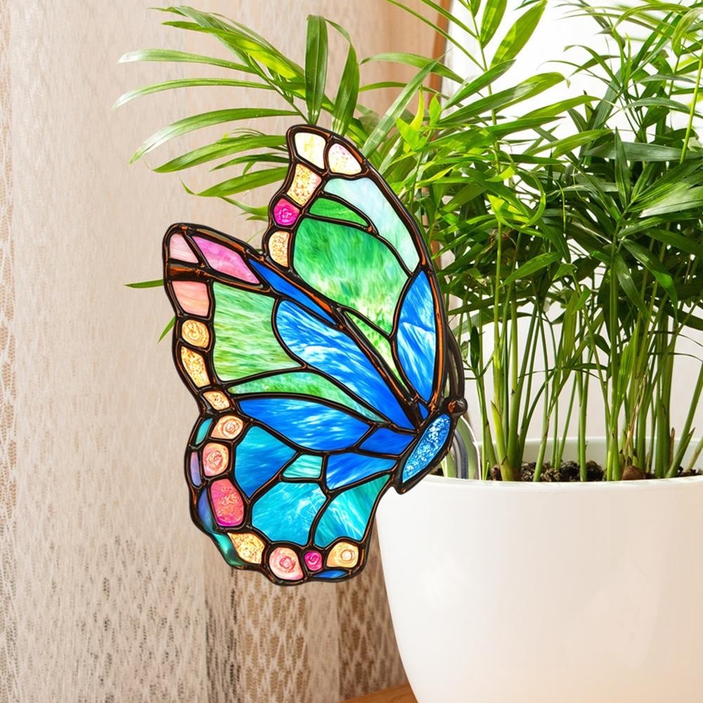 Acrylic Bird Pot Charming Outdoor Accent