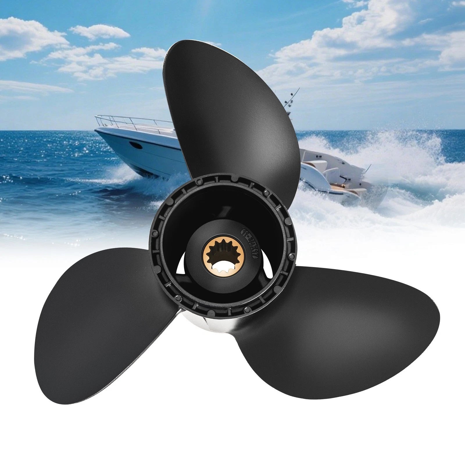 11 3/4 X 17 Boat Outboard Propeller Fit Evinrude 40-50hp 13 Spline