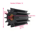 Flexible Impeller For Johnson 09-820b Cef 500186 Dj 08-30-1201 F95