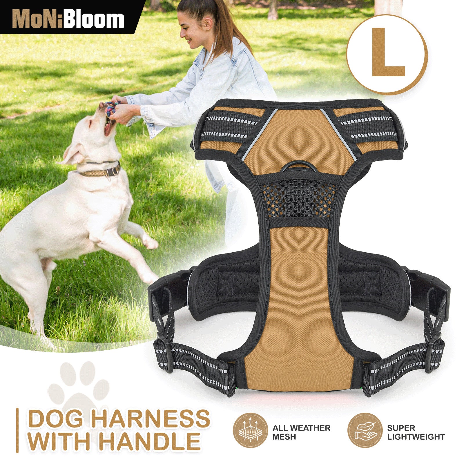 Soft Reflective No Pull Dog Harness
