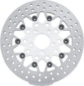 Twin Power 08-up Flh Flt Rear 11.8in Floating Rotor Mesh Silver