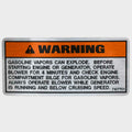 Gasoline Fuel Warning Decal Marquis Vapor by Marquis