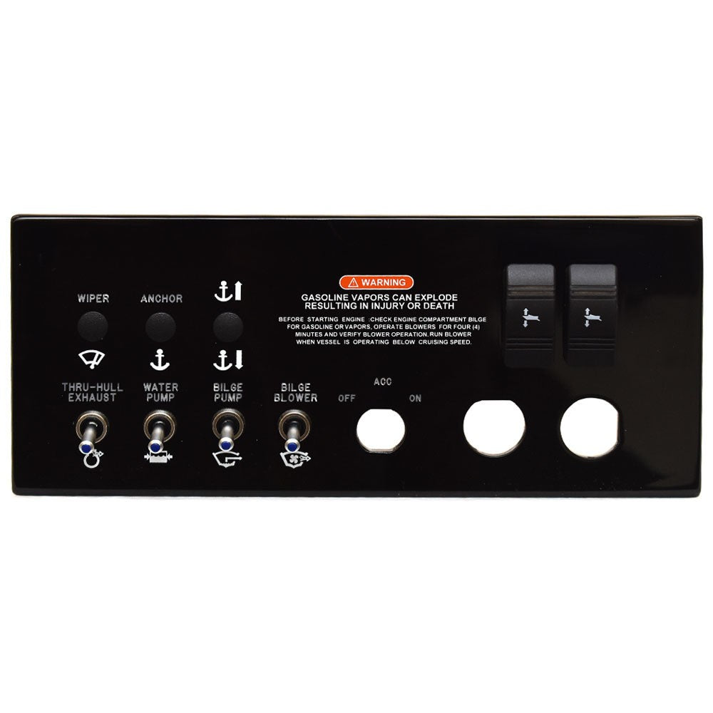 Sea Ray Boat Switch Panel 2315210 SDX 270 Black Glossy Acrylic by Sea Ray