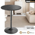 Black Adjustable Height Swivel Pub Bar Table