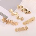 Gold Retro Hair Clip Portable Design