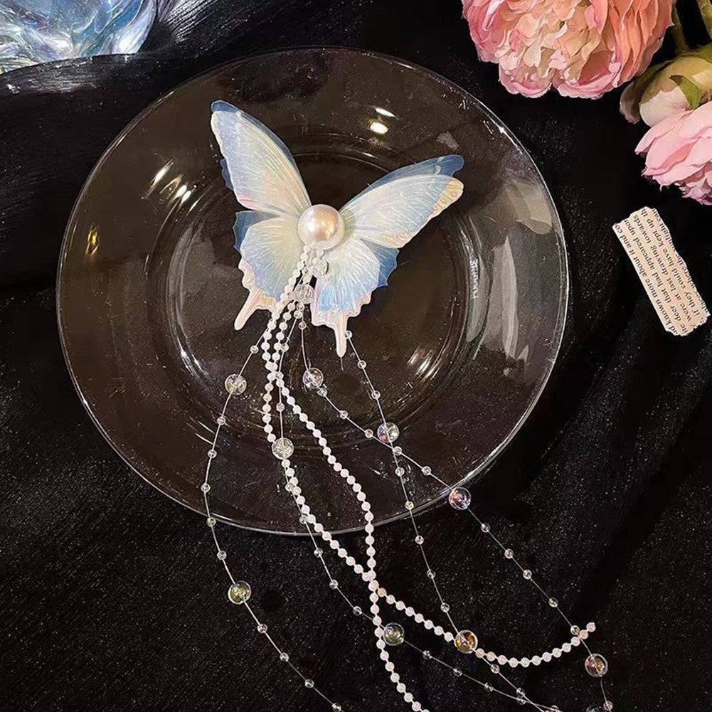Charming Butterfly Hair Clip with Tassel