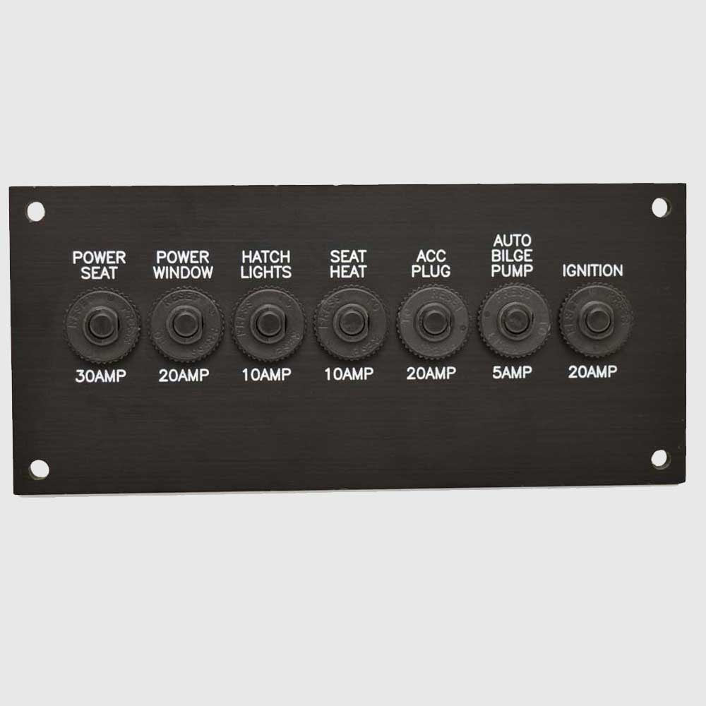 Malibu Circuit Breaker Panel Black 6 5/8 x 3 Inch by Malibu