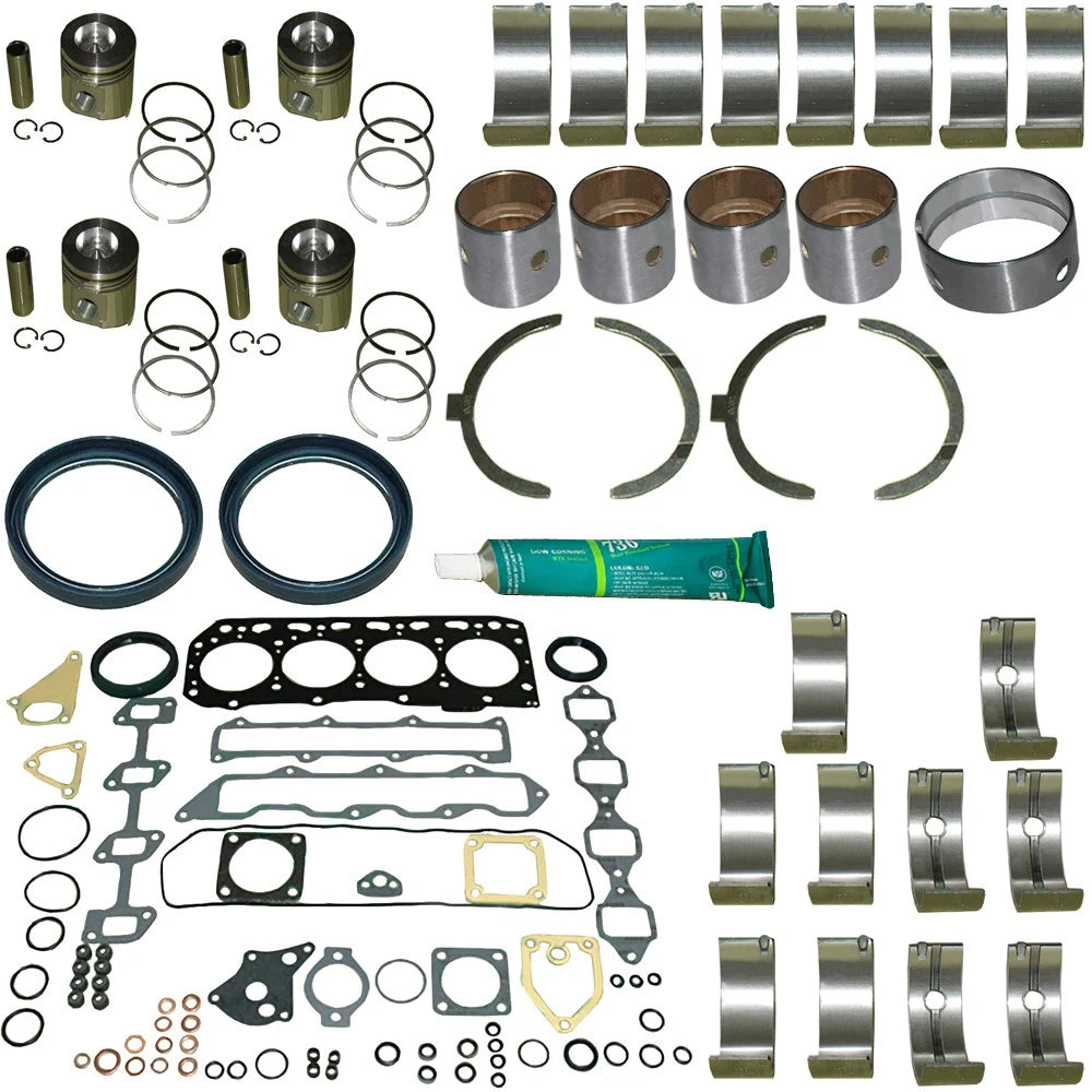 4tne84 Engine Overhaul Kit For Yanmar Oversized 0.25 4 Cyl Bore 3.30"