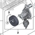 Water Pump 11517644810 With Thermostat 11537644811 For 2017 Bmw 330e