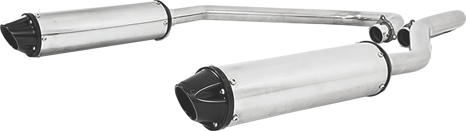 Mbrp Dual Slip-on Exhaust System With Performance Muffler For Polaris
