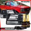 L+R Black Headlight & Signal for Bronco/F150