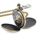 New 14.6in Chain Men's Mechanical Retro Pocket Watch With