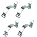 4x Clips Air Filter Fit For Hyundai Metal Silver Air Filter Housing