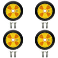 Qty. 4: Yellow Deck Gage Wheel Fits John Deere Replaces Am115488