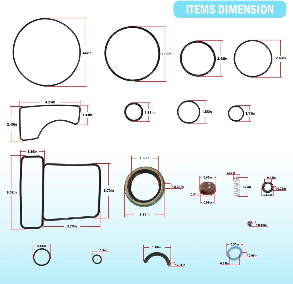 Upper Seal Kit for Mercruiser Bravo 1/2/3/X/XR/XZ Sterndrive