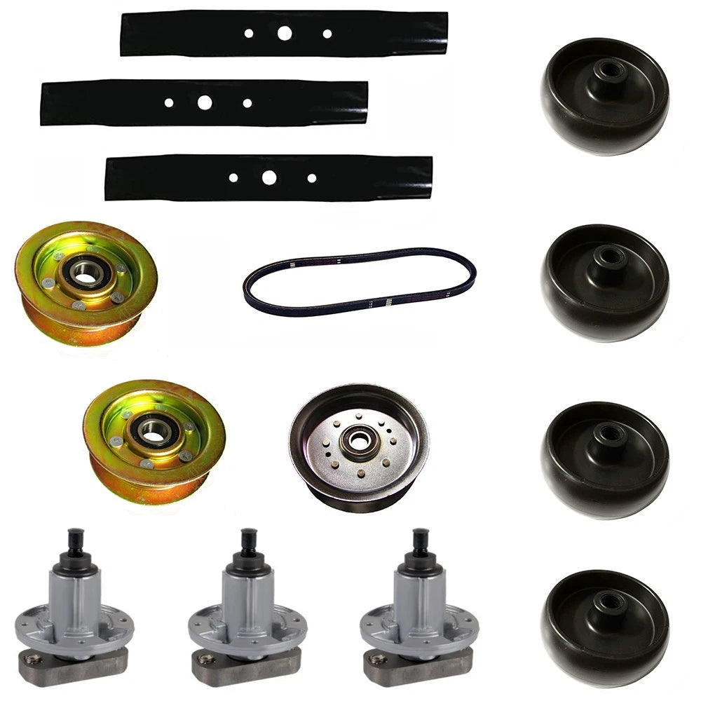 48" Mower Deck Rebuild Kit W/ Mulcher Blades Fits John Deere Replaces