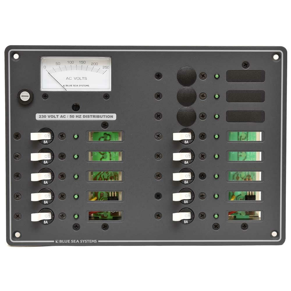 Blue Sea Boat AC Distribution Panel 13 Position by Blue Sea