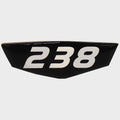 Cruisers Boat Raised Decal V2751600 | 238 Black Silver 2 5/8 InchOpens
